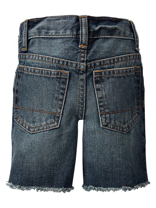 2 of 8 showing, with the color medium wash of product Frayed denim shorts