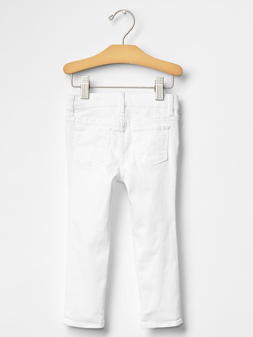 2 of 8 showing, with the color white of product Skinny jeans