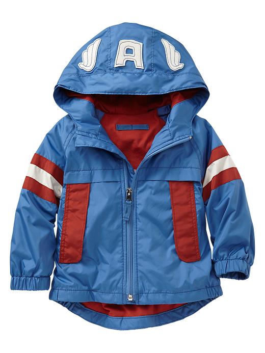 1 of 8 showing, with the color captain america of product Junk Food™ Captain America rain jacket