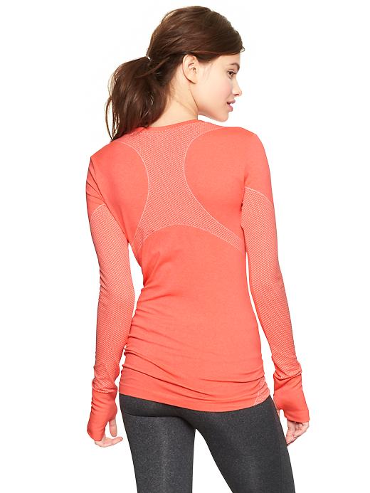 2 of 8 showing, with the color neon orange of product GapFit Motion graphic long-sleeve T