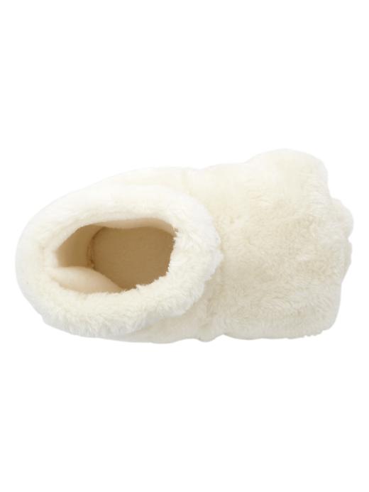 2 of 8 showing, with the color ivory frost of product Bear furry slippers