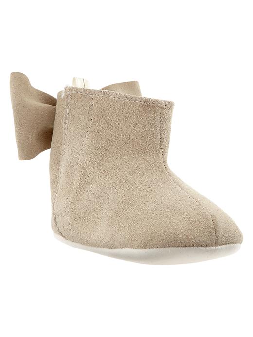 View large product image 1 of 3. Bow suede bootie
