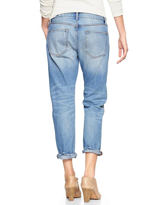 View large product image 2 of 3. 1969 destructed sexy boyfriend jeans