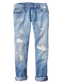 View large product image 3 of 3. 1969 destructed sexy boyfriend jeans