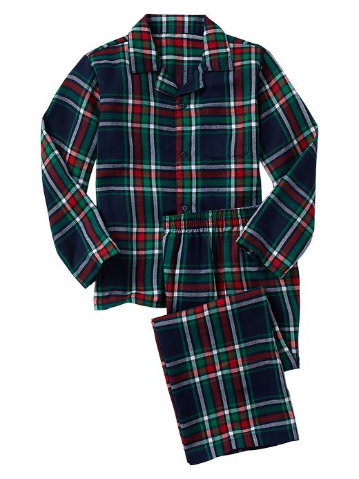 1 of 8 showing, with the color multi plaid of product Plaid classic PJ set