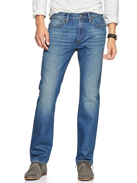 1 of 8 showing, with the color RIVIERA WASH of product 1969 slim fit jeans (riviera wash)