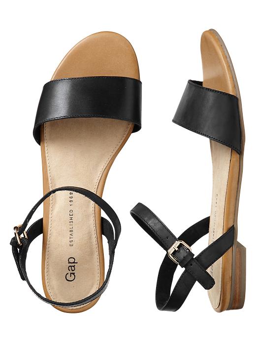 View large product image 1 of 1. Classic leather sandals