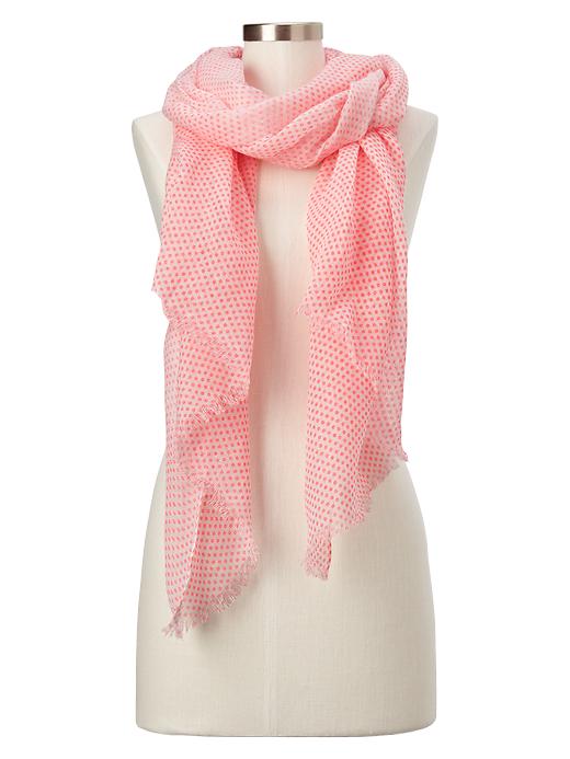 1 of 8 showing, with the color neon orange of product Dot scarf