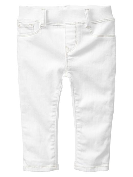1 of 8 showing, with the color white of product Pull-on legging jeans