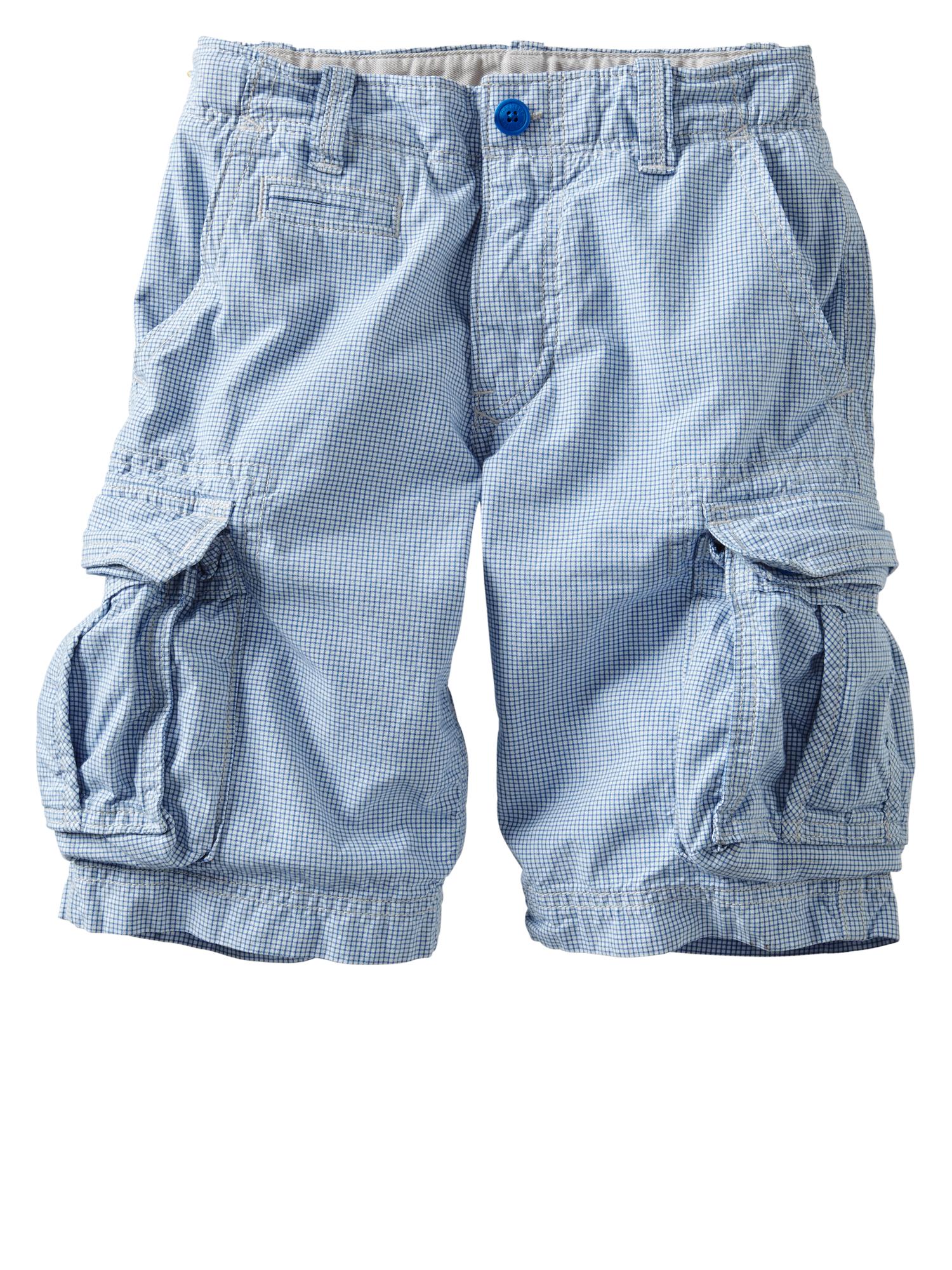 Checkered cargo shorts Gap