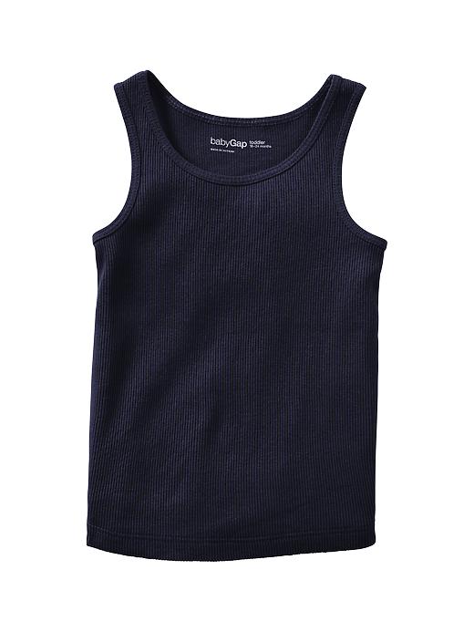 1 of 8 showing, with the color blue galaxy of product Ribbed tank