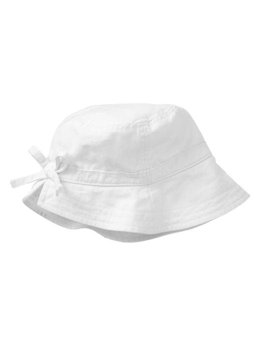 1 of 8 showing, with the color white of product Bow bucket hat