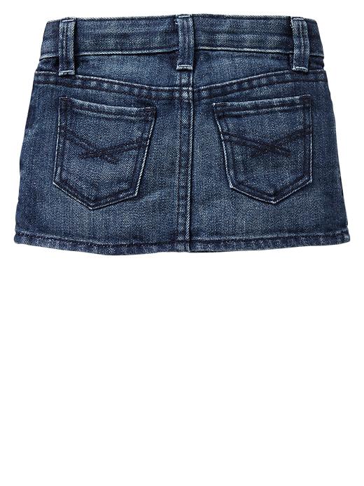 View large product image 2 of 2. Denim mini skirt