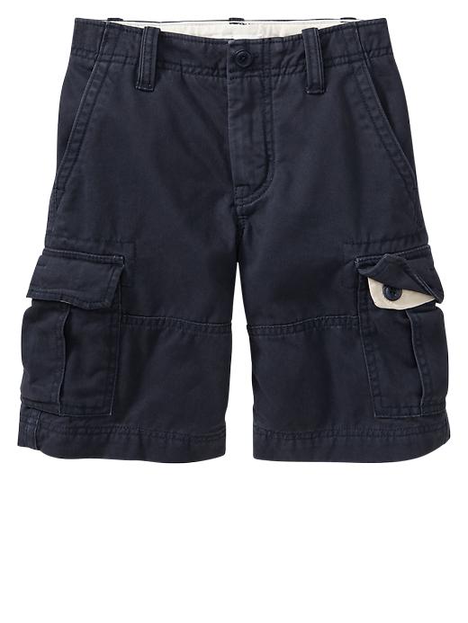 1 of 8 showing, with the color true navy of product GapShield cargo shorts