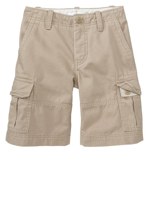 1 of 8 showing, with the color cargo khaki of product GapShield cargo shorts
