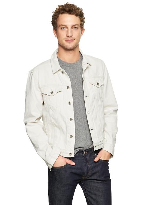 1 of 8 showing, with the color natural of product 1969 heritage denim jacket (natural wash)