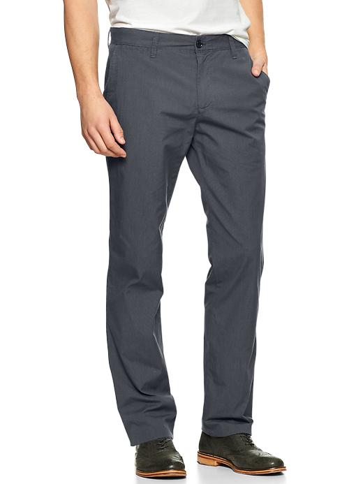 1 of 8 showing, with the color dark navy of product Lightweight striped pant (straight fit)