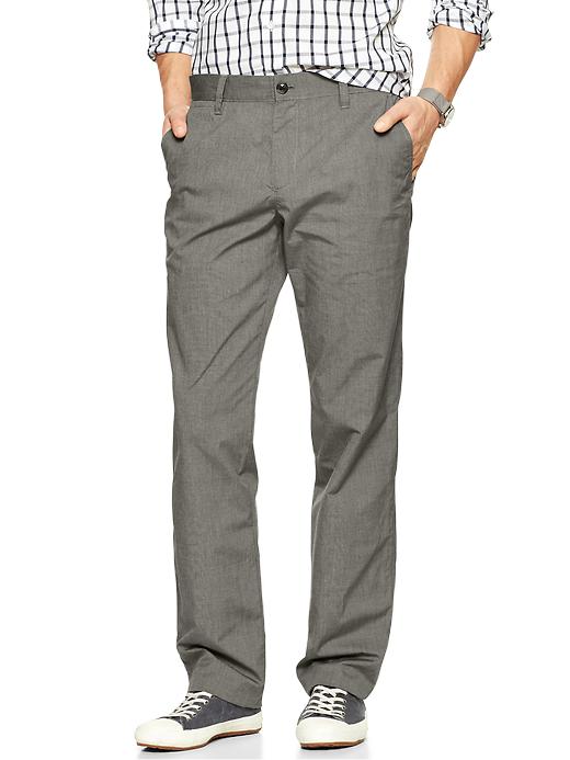 1 of 8 showing, with the color ash of product Lightweight textured pant (straight fit)