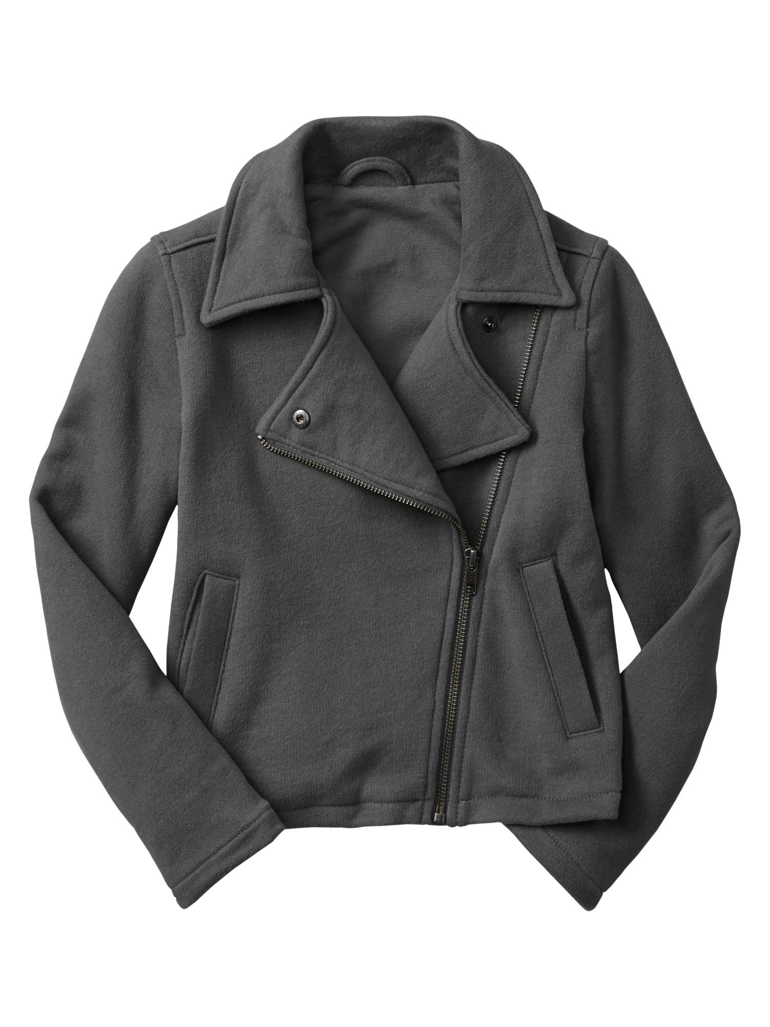 Knit moto jacket Gap