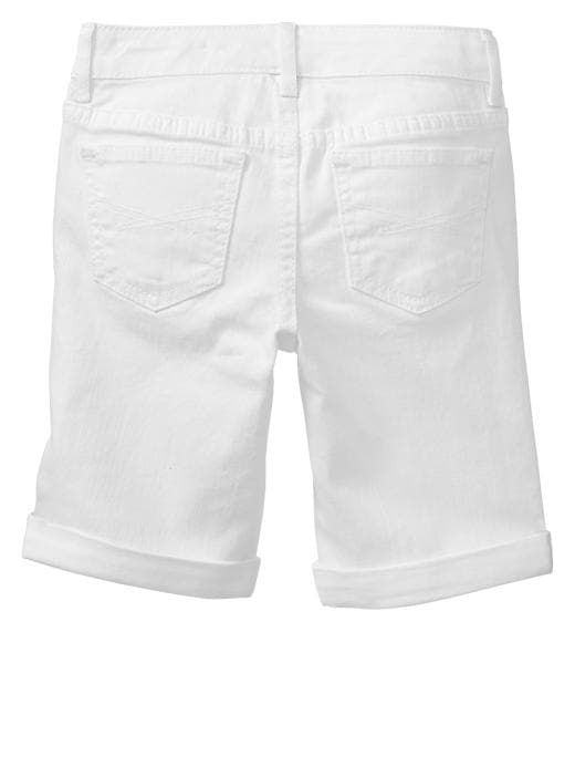 2 of 8 showing, with the color white denim of product 1969 denim bermuda shorts
