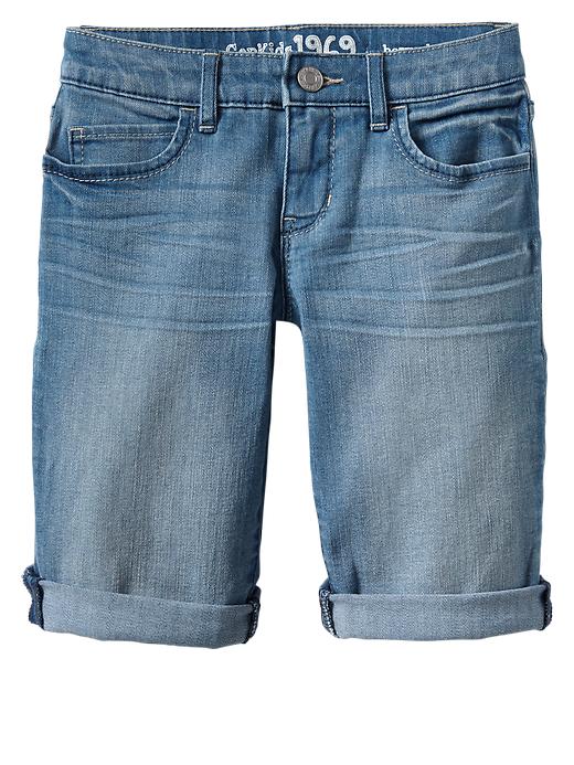 1 of 8 showing, with the color light wash of product 1969 denim bermuda shorts