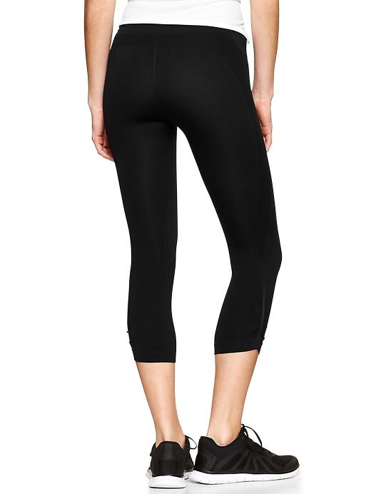 2 of 8 showing, with the color true black of product GapFit Motion capris