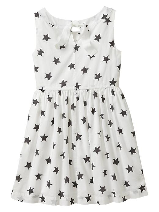 2 of 8 showing, with the color snow cap of product Star print tie-back dress