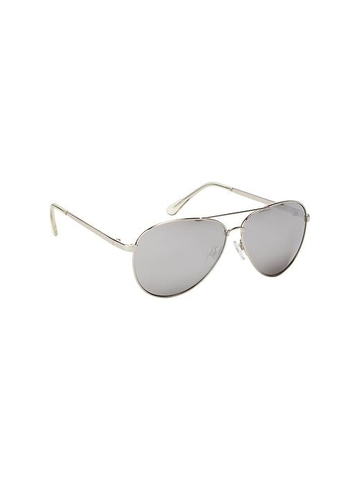 1 of 8 showing, with the color silver of product Aviator sunglasses