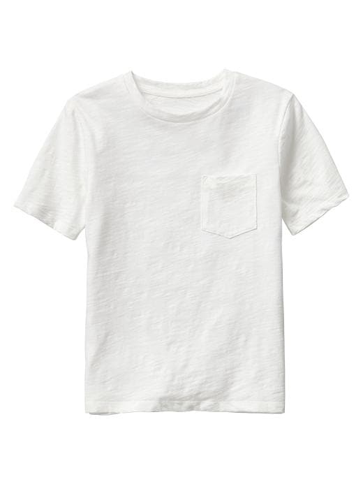 1 of 8 showing, with the color off white of product Lived-in pocket tee