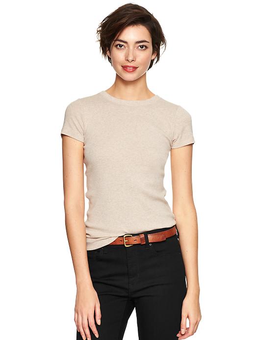 1 of 8 showing, with the color oatmeal of product Favorite short-sleeve crew tee