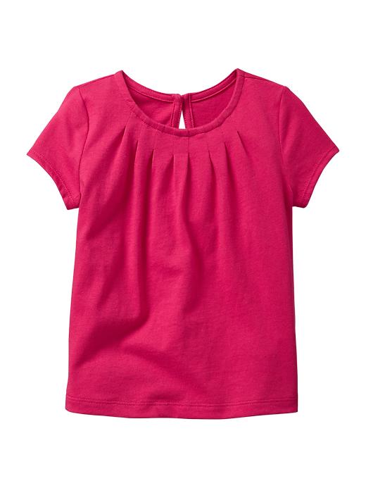 1 of 8 showing, with the color maui rose of product Pleated short-sleeve T