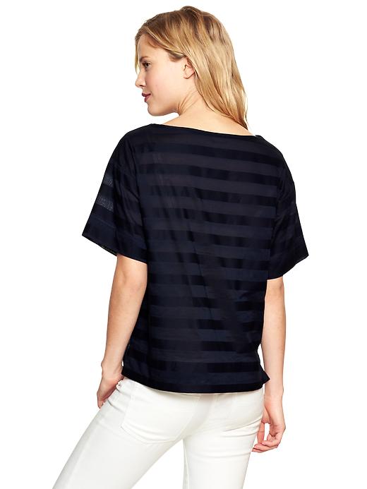 2 of 8 showing, with the color dark night of product Stripe dobby top