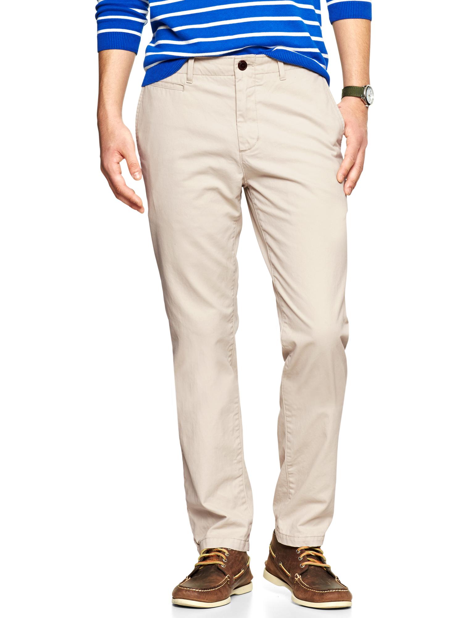 Lived in slim khaki Gap