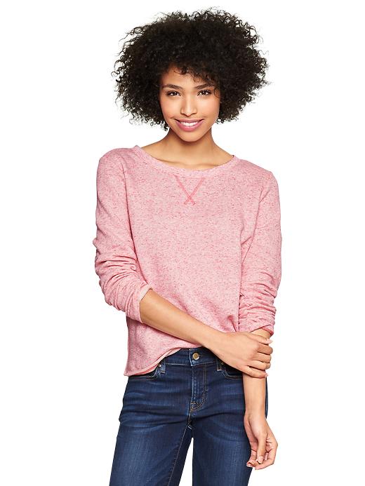 Sweatshirt Victoria's Secret PINK Marled Love Pink - Gris/écru, Neuf Avec étiquette