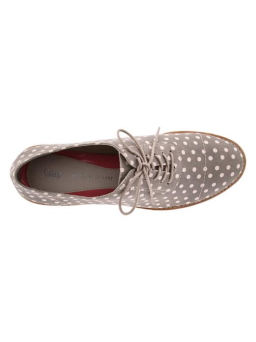 2 of 8 showing, with the color gray dot of product Printed canvas oxfords