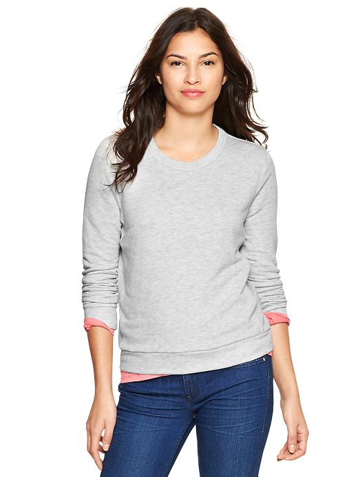 1 of 8 showing, with the color oatmeal heather of product Shrunken sweatshirt