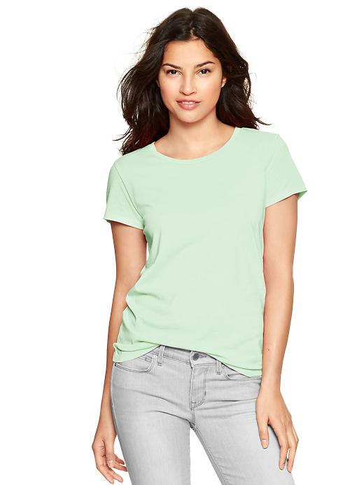 1 of 8 showing, with the color soothing sea of product Essential short-sleeve crew tee
