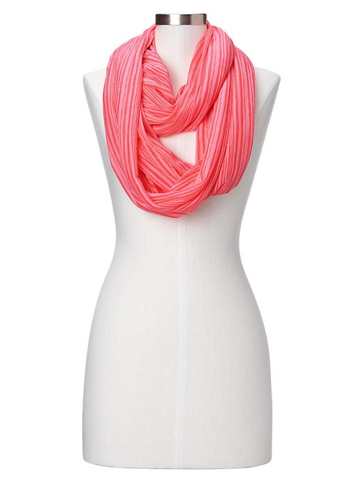 1 of 8 showing, with the color neon pink of product Burnout stripe T-shirt infinity scarf