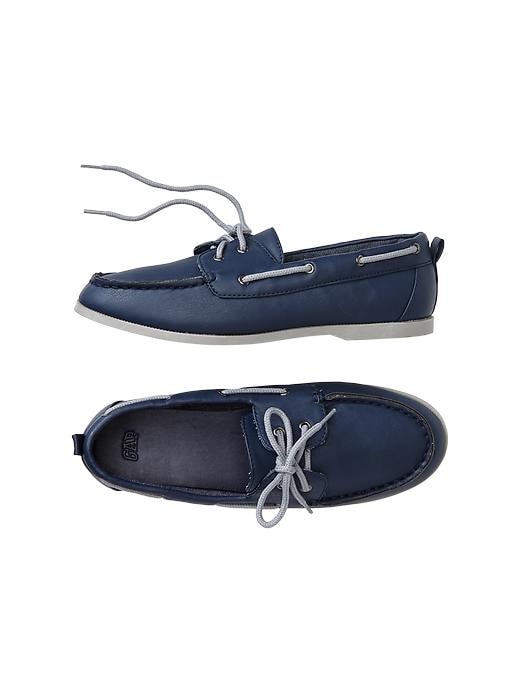 1 of 8 showing, with the color atlantic blue of product Boat shoes