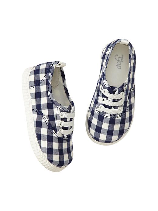 1 of 8 showing, with the color gingham of product Gingham sneakers