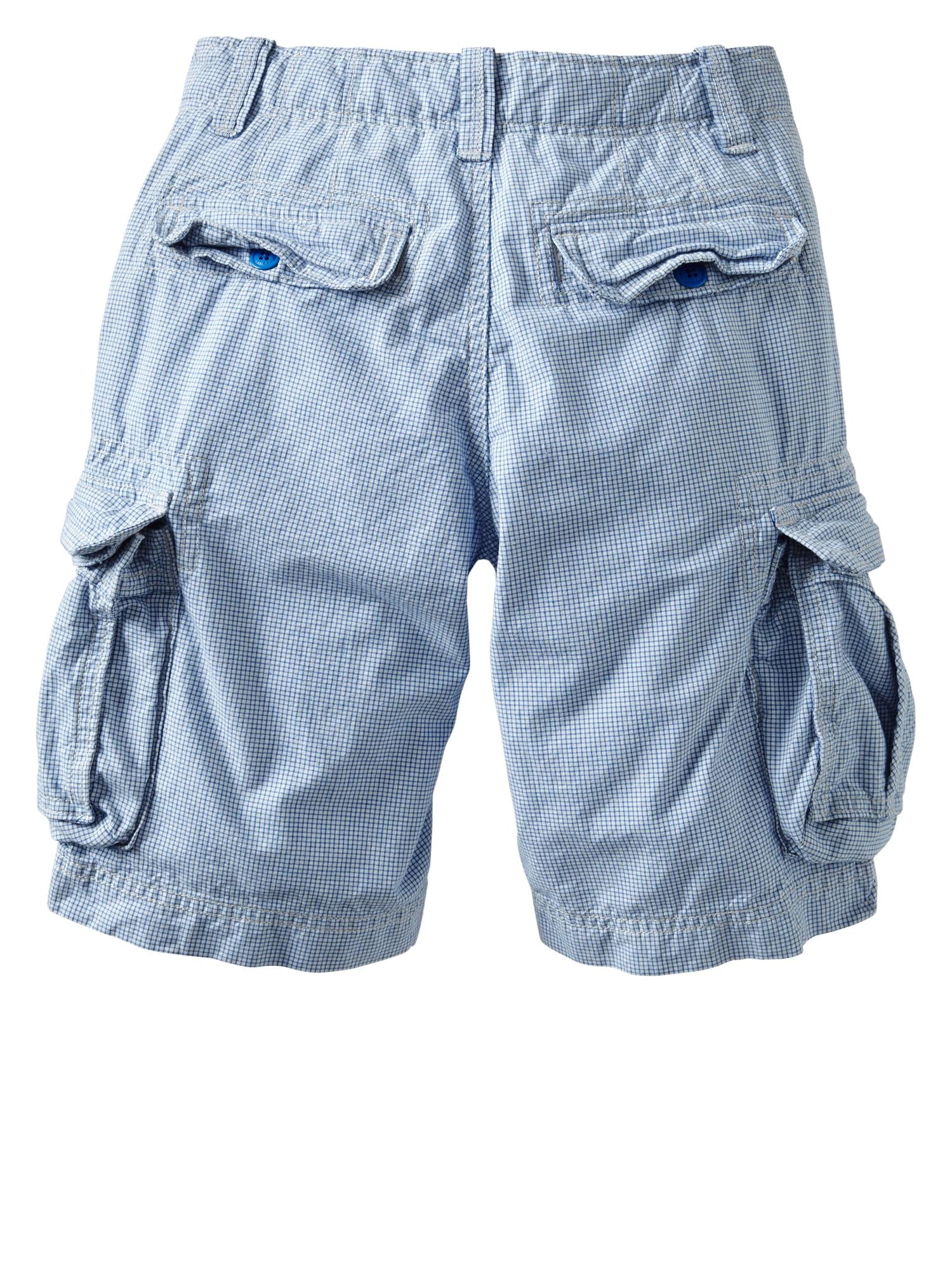 Checkered cargo shorts Gap