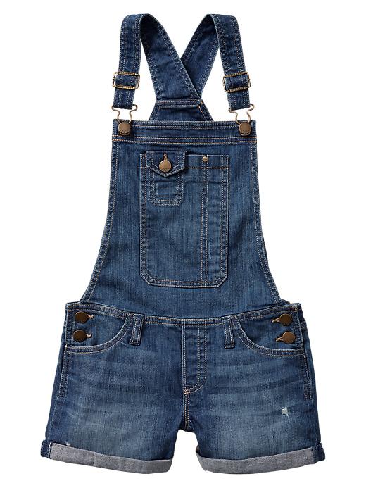 1 of 8 showing, with the color denim of product 1969 denim shortalls