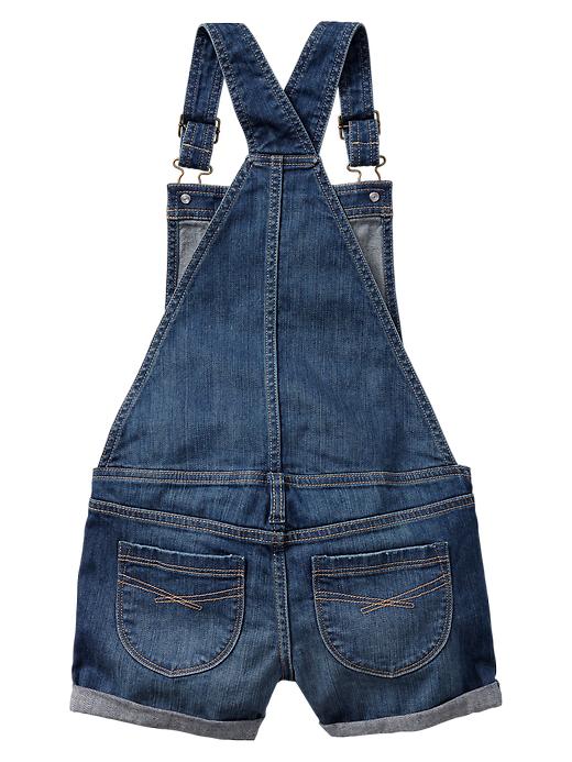 2 of 8 showing, with the color denim of product 1969 denim shortalls