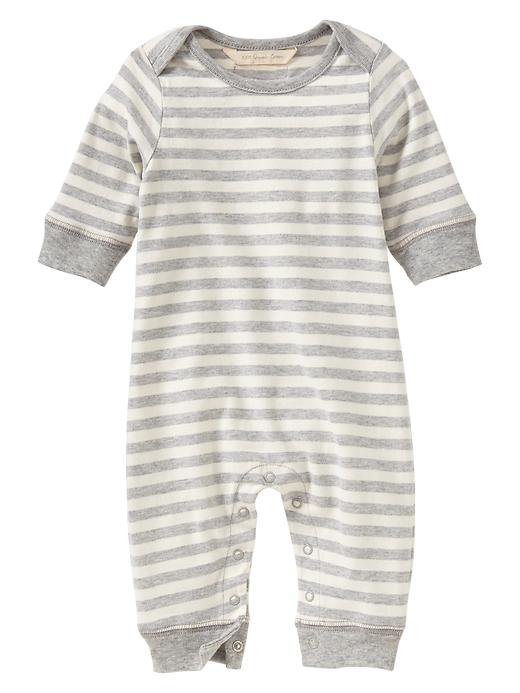 1 of 8 showing, with the color ivory frost of product Organic stripe one-piece