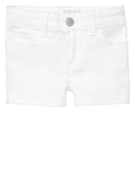1 of 8 showing, with the color white of product Denim shorties