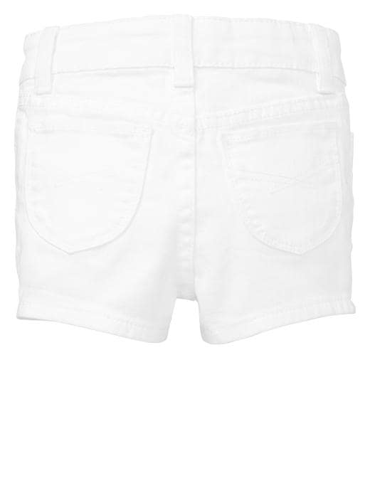 2 of 8 showing, with the color white of product Denim shorties