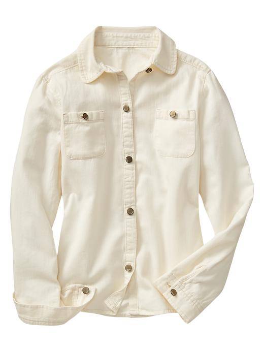1 of 8 showing, with the color CANVAS of product Denim shirt