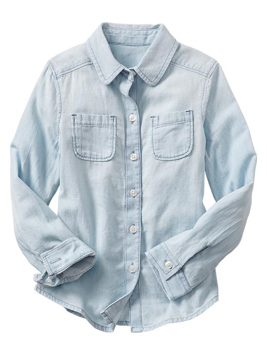 View large product image 1 of 2. Chambray shirt