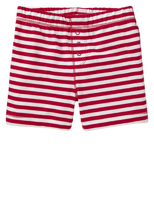1 of 8 showing, with the color admiral red of product Jersey knit shorts
