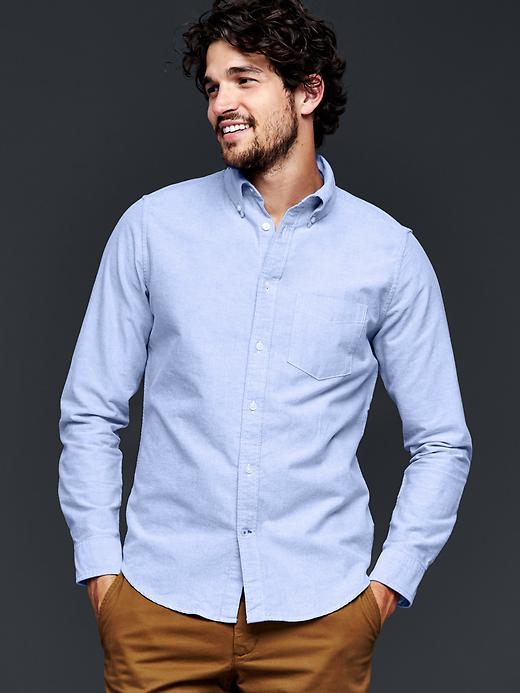 Image number 1 showing, Modern Oxford solid shirt